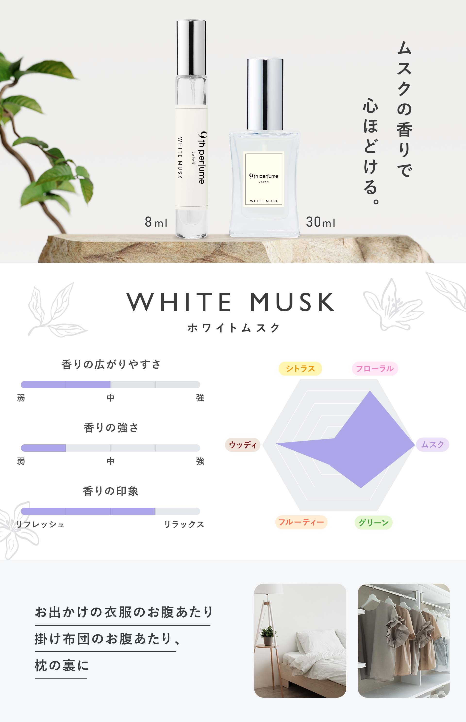 White Musk EDP（ホワイトムスク　オードパルファン）